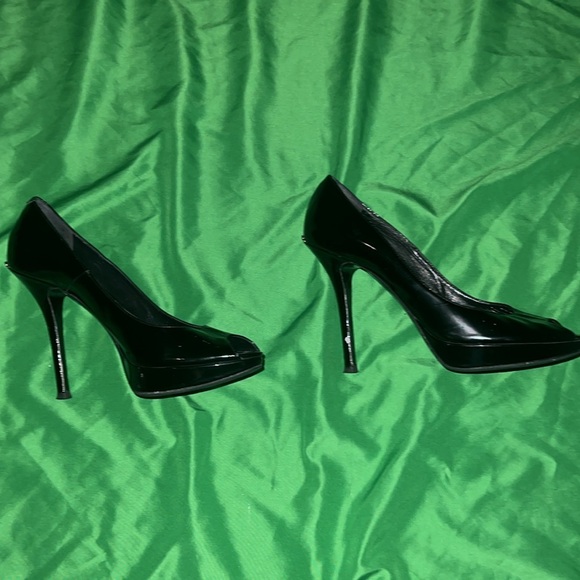 Preloved Dior Elegant Black Peep-Toe Heels size 40 - Picture 14 of 16